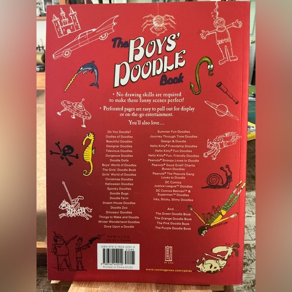 Boys Doodle Book, Amazing Pictures to Complete and Create, Brand New! - Picture 2 of 3